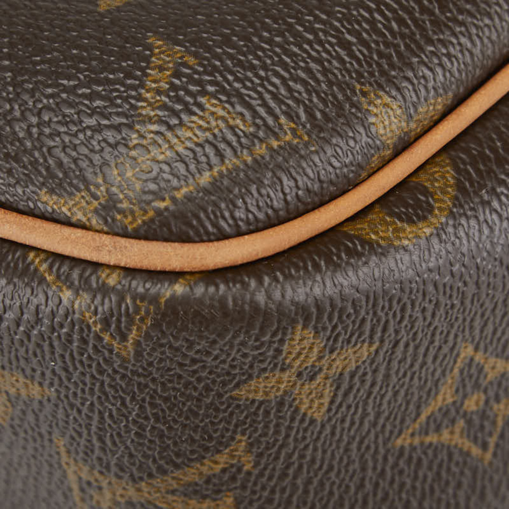 LOUIS VUITTON Authentic Brown Monogram Leather Shoulder Bag - Picture 8 of 15